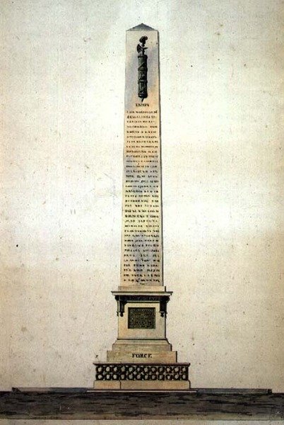 Ontwerp voor een neoklassiek monument voor 