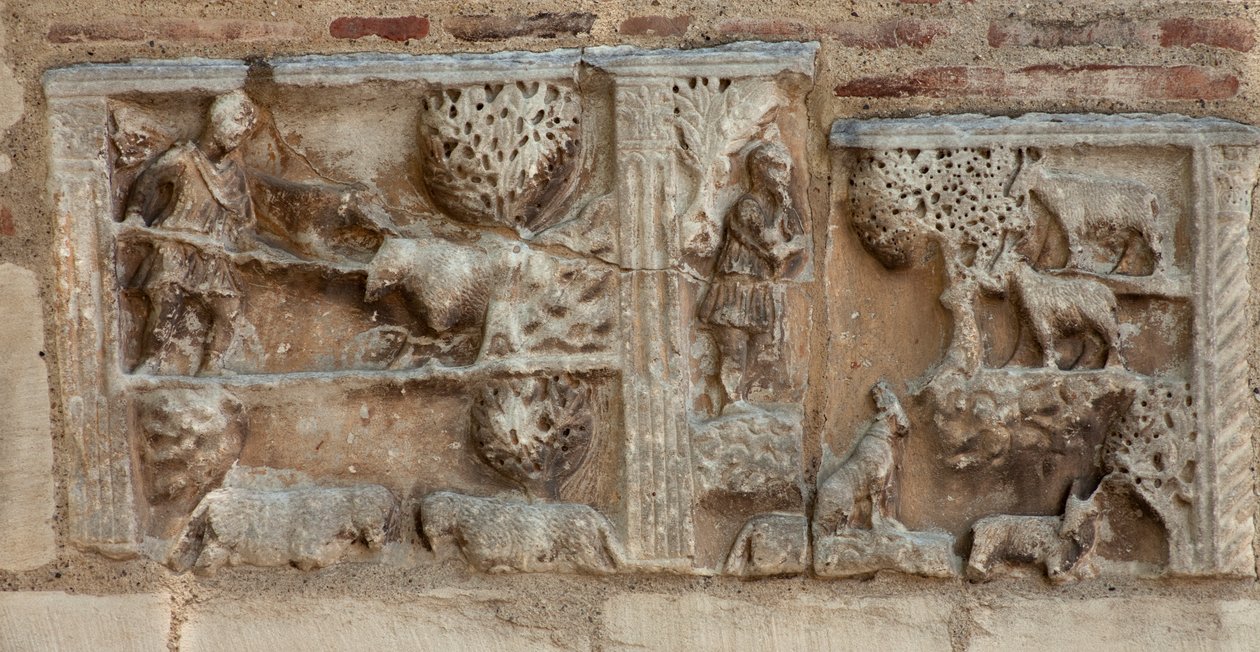 Detail, Port des Comtes door French School