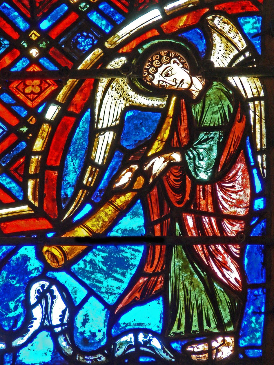 Raam met het Laatste Oordeel (detail) door French School