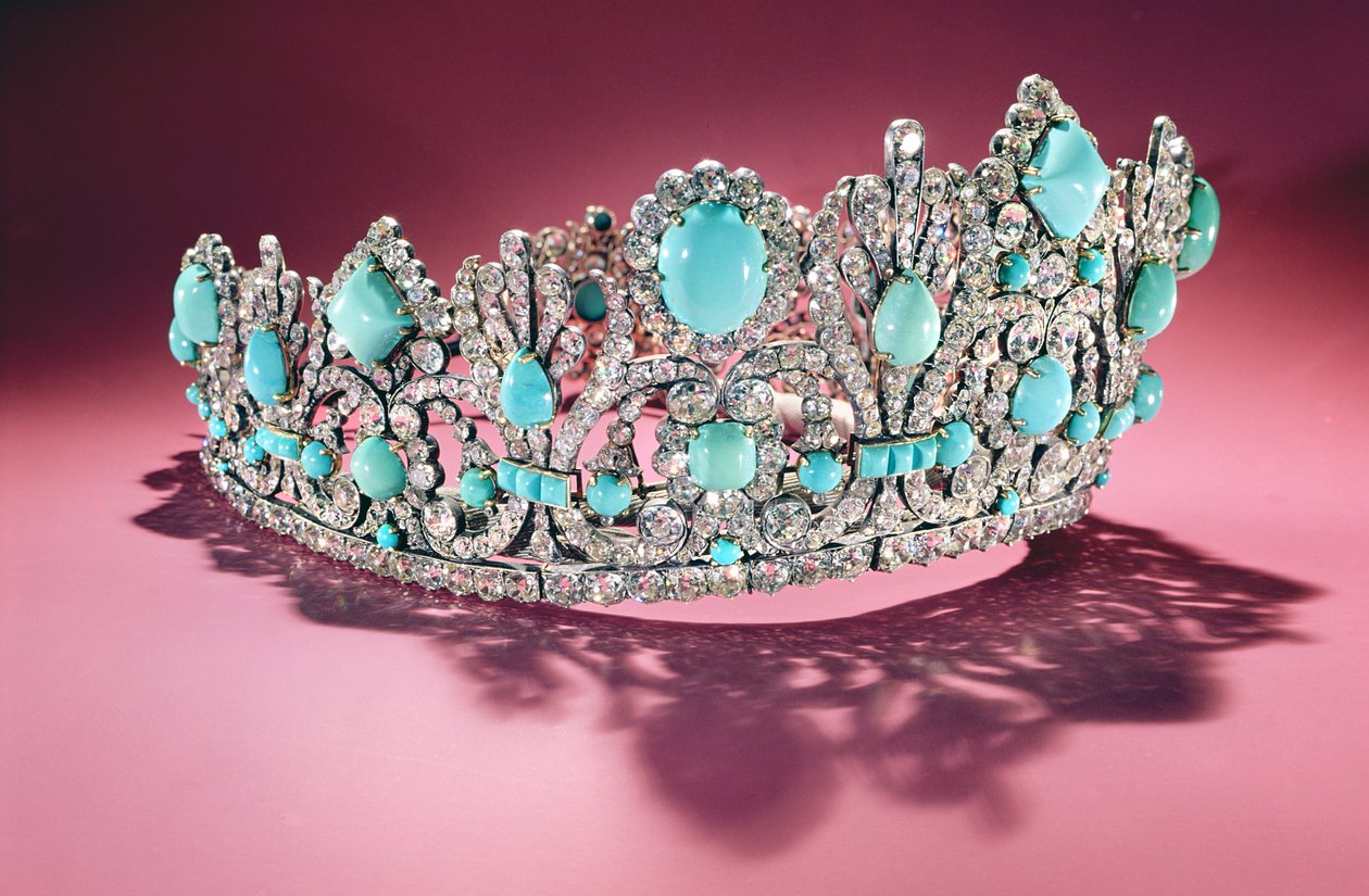 Diadeem, geschenk van Napoleon I aan Marie Louise, in opdracht gegeven in 1810 door French School
