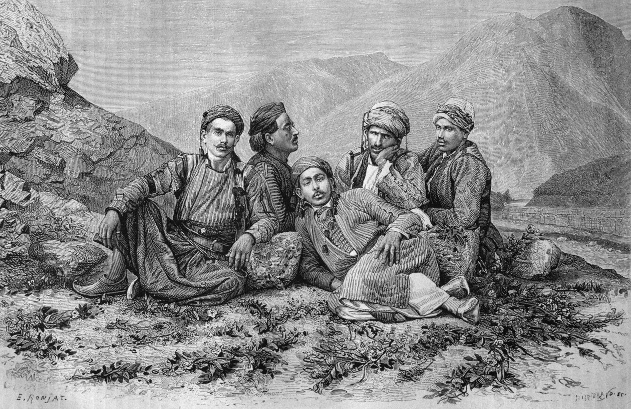 Ezeldrijvers, uit La Syrie d