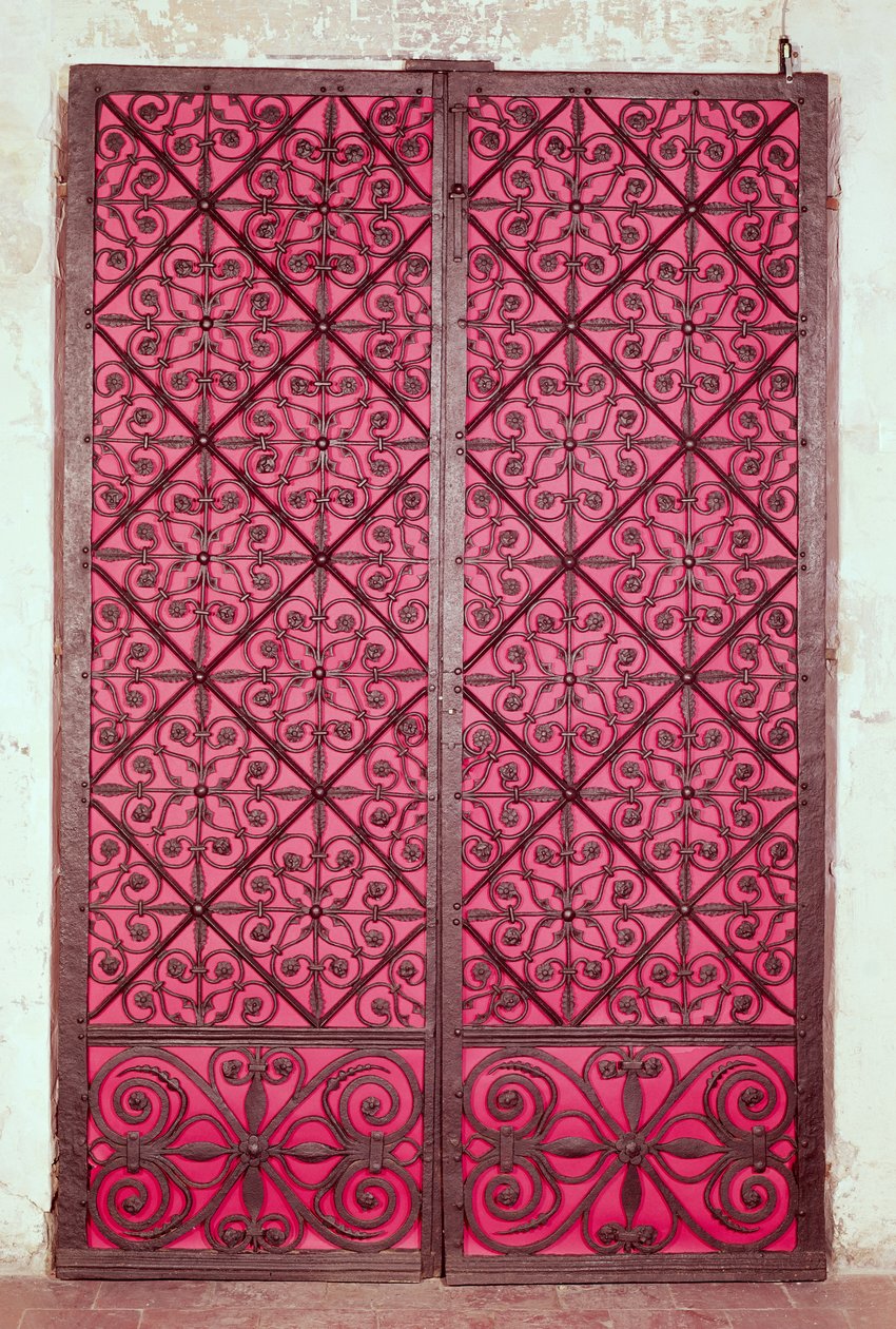 Deur van het koor van de kathedraal van Rouen door French School