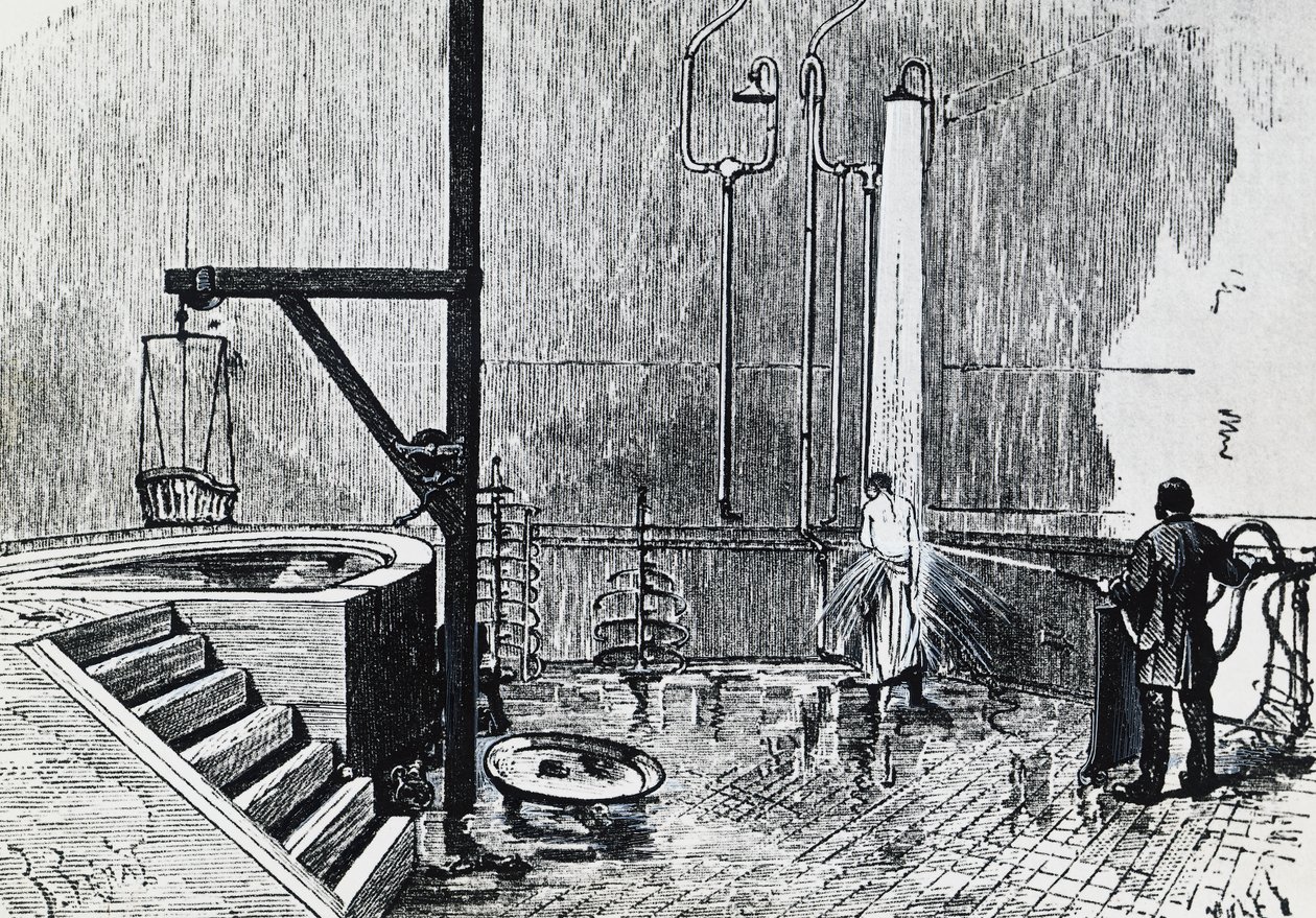 Hydrotherapie-inrichting van Dr. Duval in de wijk Chaillot, Parijs door French School