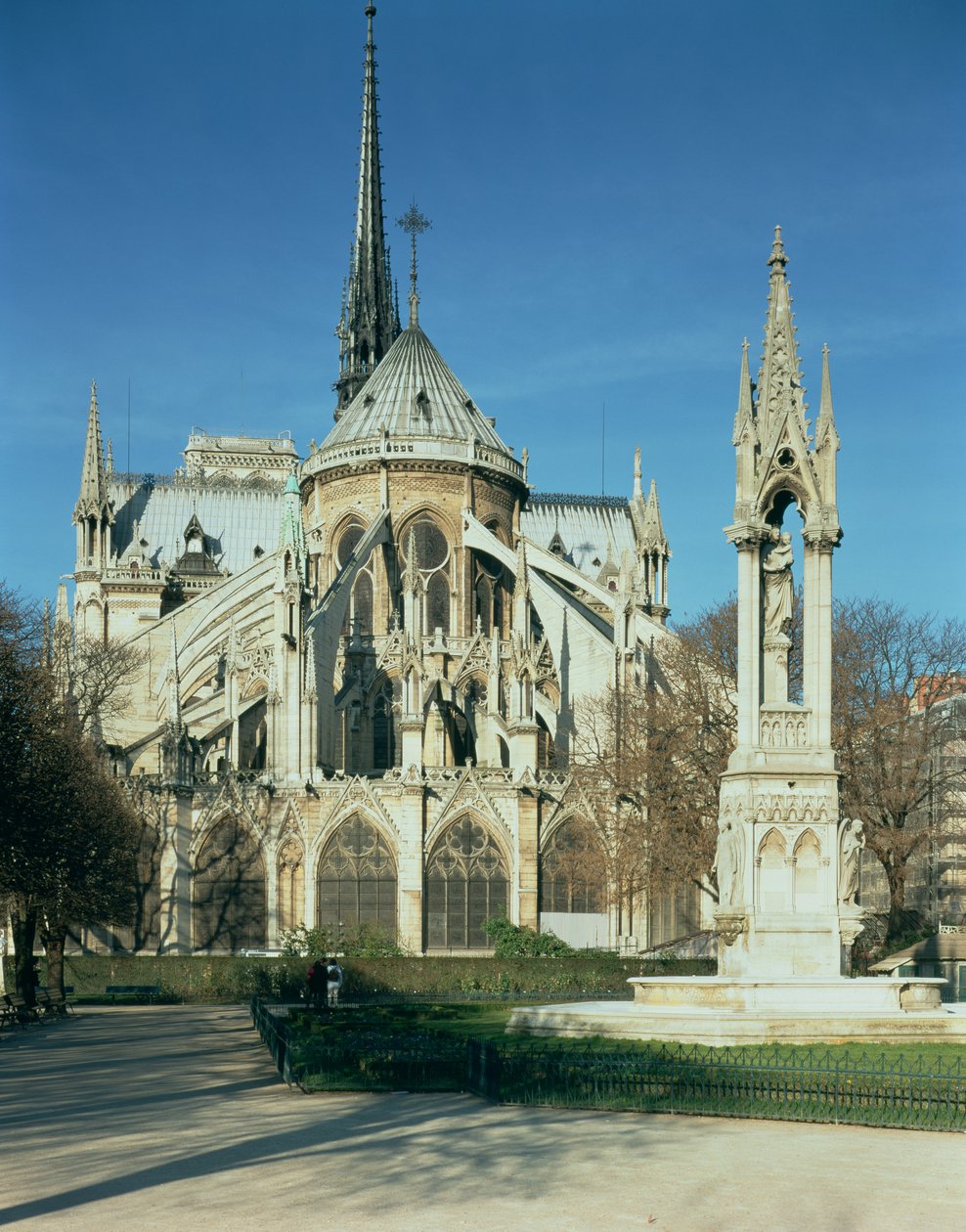 Oostkant van de Notre Dame, 1163-1345 door French School
