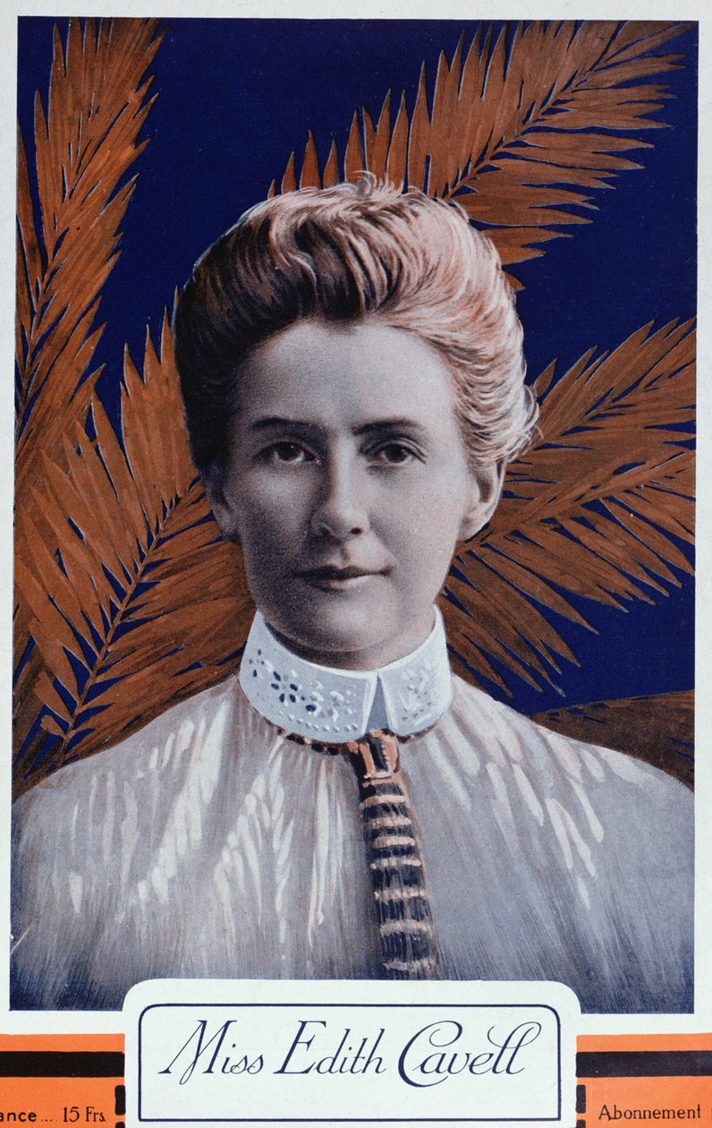 Edith Cavell uit Le Petit Journal, 1915 door French School