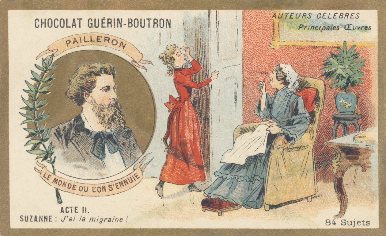 Edouard Pailleron (1834-1899) Franse toneelschrijver, dichter en journalist, auteur van 
