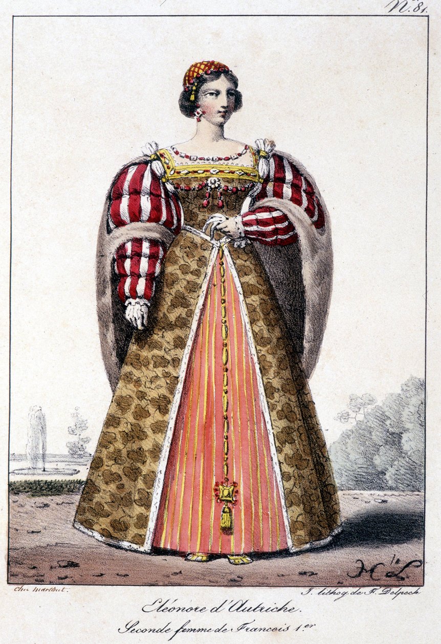 Eleonore van Oostenrijk (1498/1558), infante van Spanje, vrouw van Koning Manoel van Portugal en tweede vrouw van Francois I, koning van Frankrijk door French School