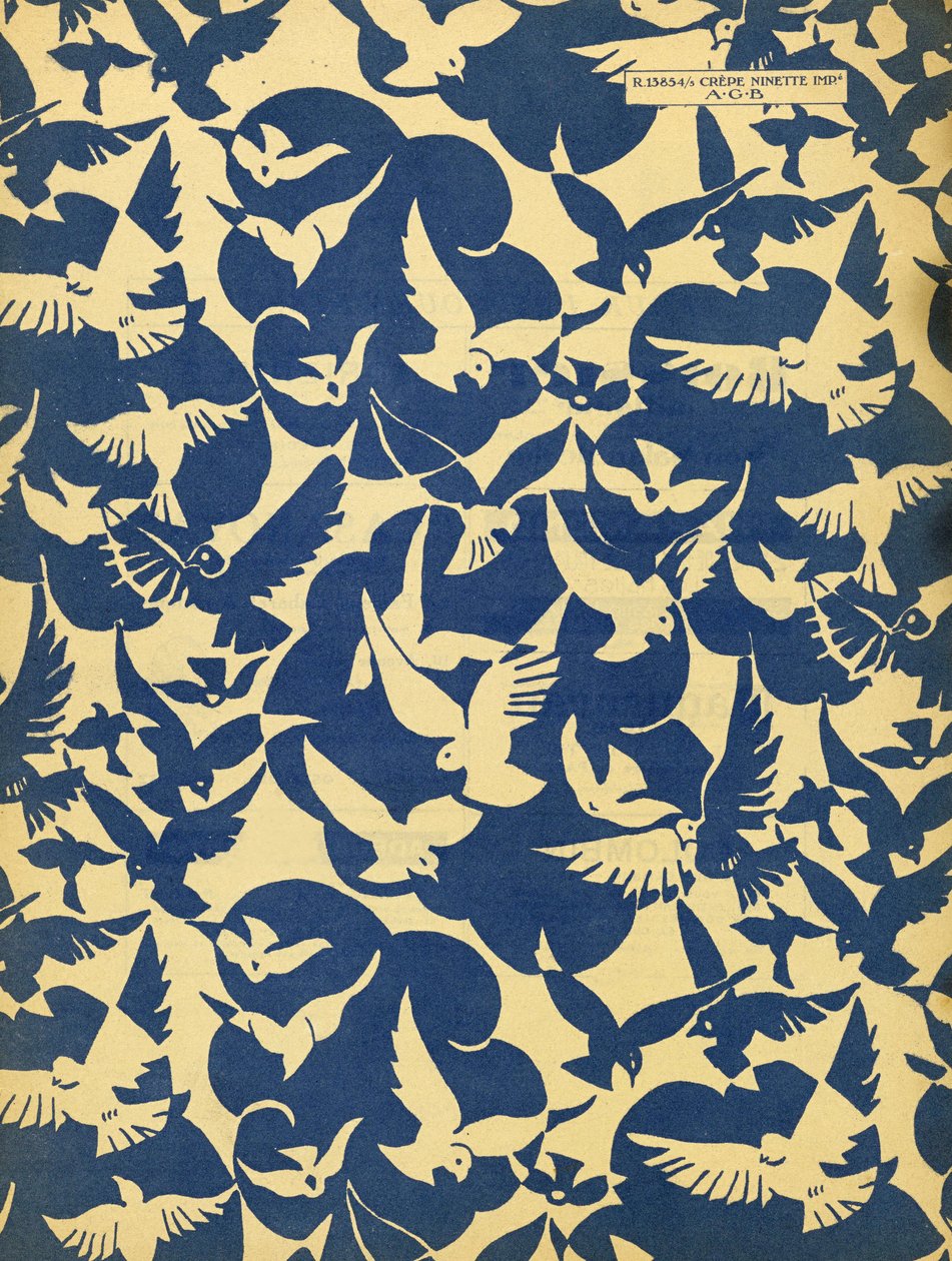 Eindpapier van Art-Gout_Beaute, ca 1920 (pochoirprint) door French School