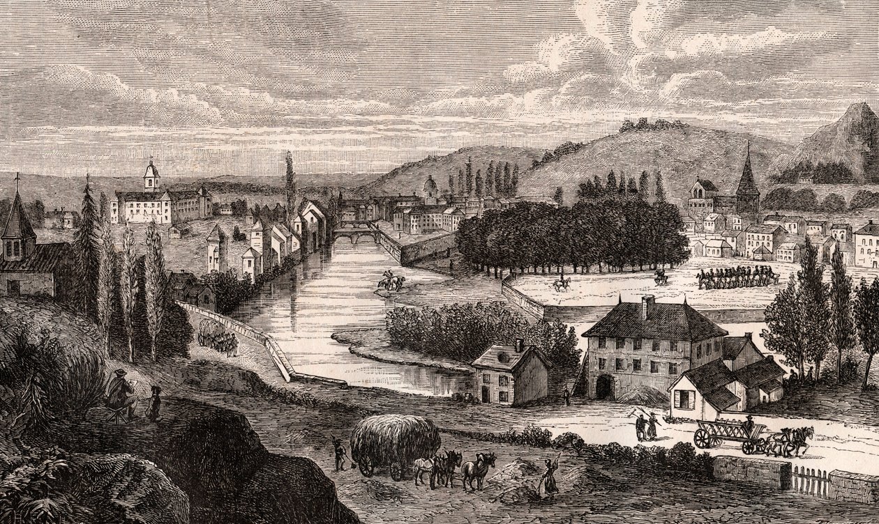 Epinal - Lotharingen - gravure in 