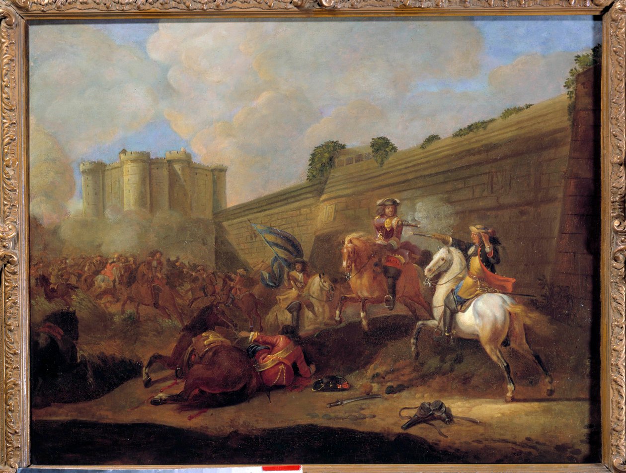 Episode van de Fronde in 1648-1652: gevecht van twee ruiters door French School