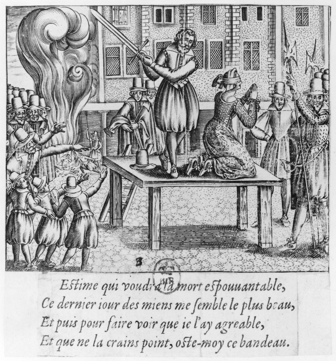 Executie van Leonora Galigai (1571-1617) op 8 juli 1617 door French School