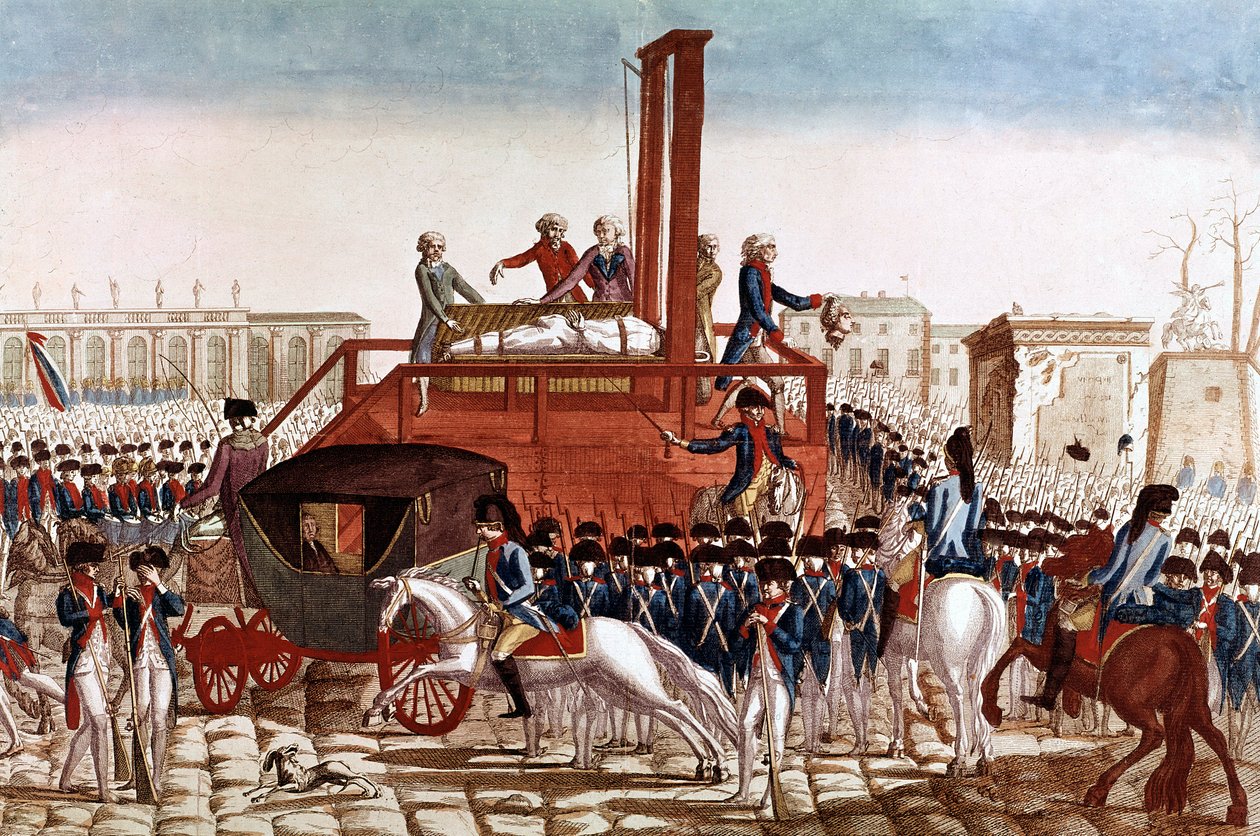 Executie van Lodewijk XVI van Frankrijk, 21 januari door French School