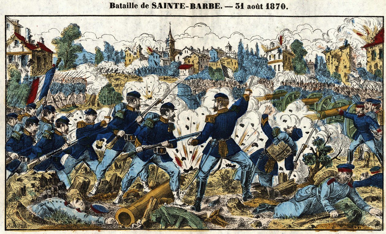 Frans-Pruisische Oorlog - Slag bij Sainte-Barbe (Slag bij Noisseville) 31 augustus door French School