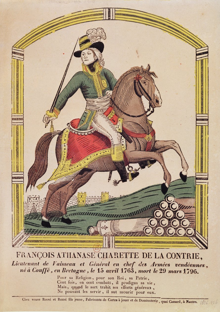 François Athanase Charette de la Contrie (1763-96), 1836 door French School