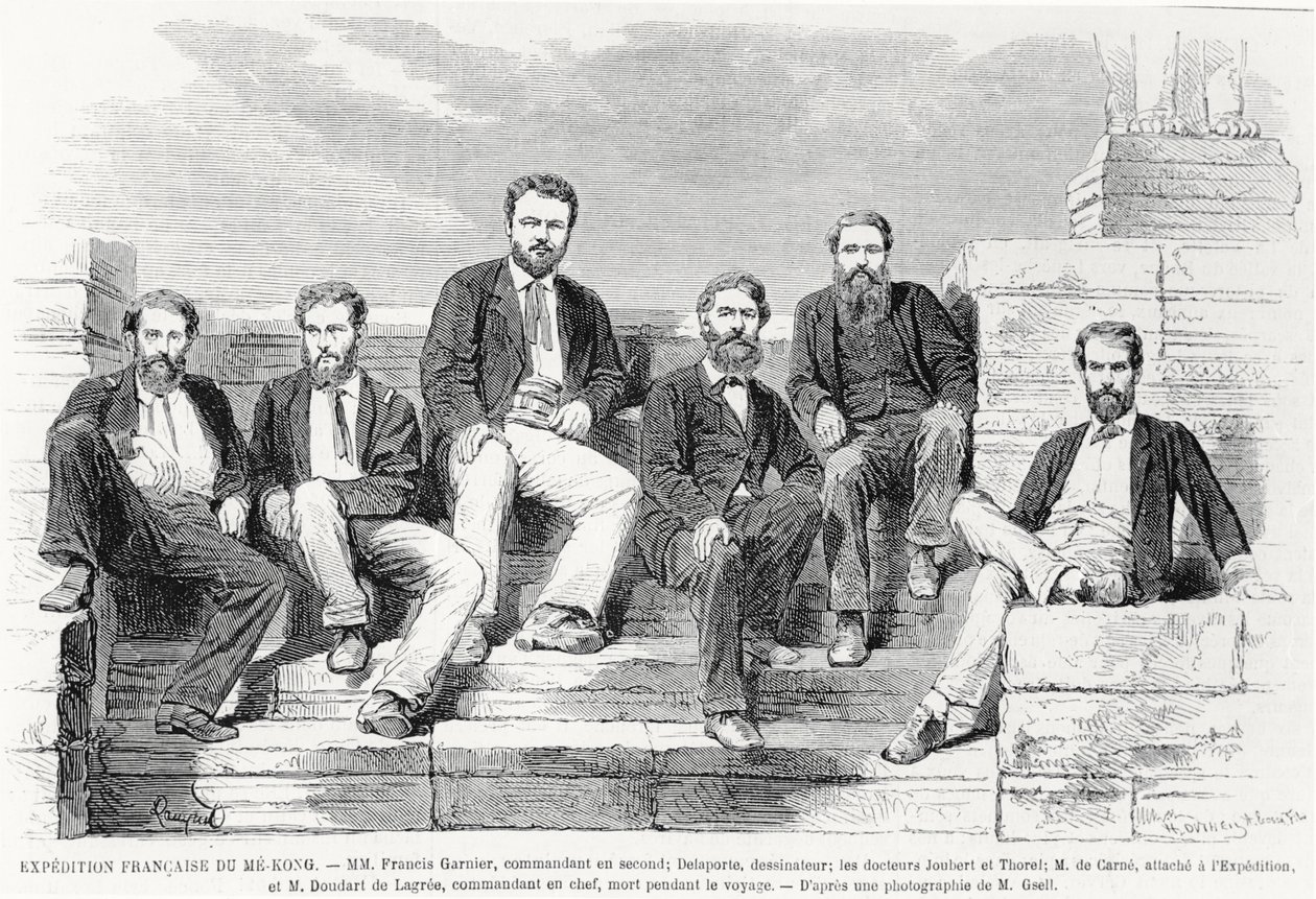Franse expeditie naar Me-Kong, 1868 door French School
