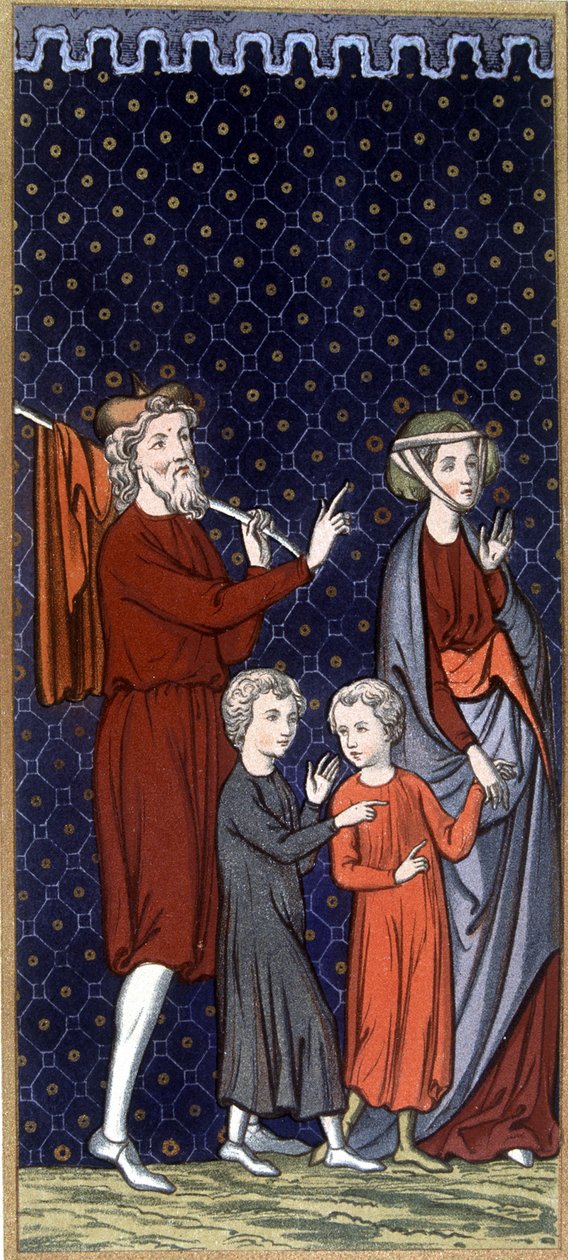Franse familie in de 14e eeuw - in 
