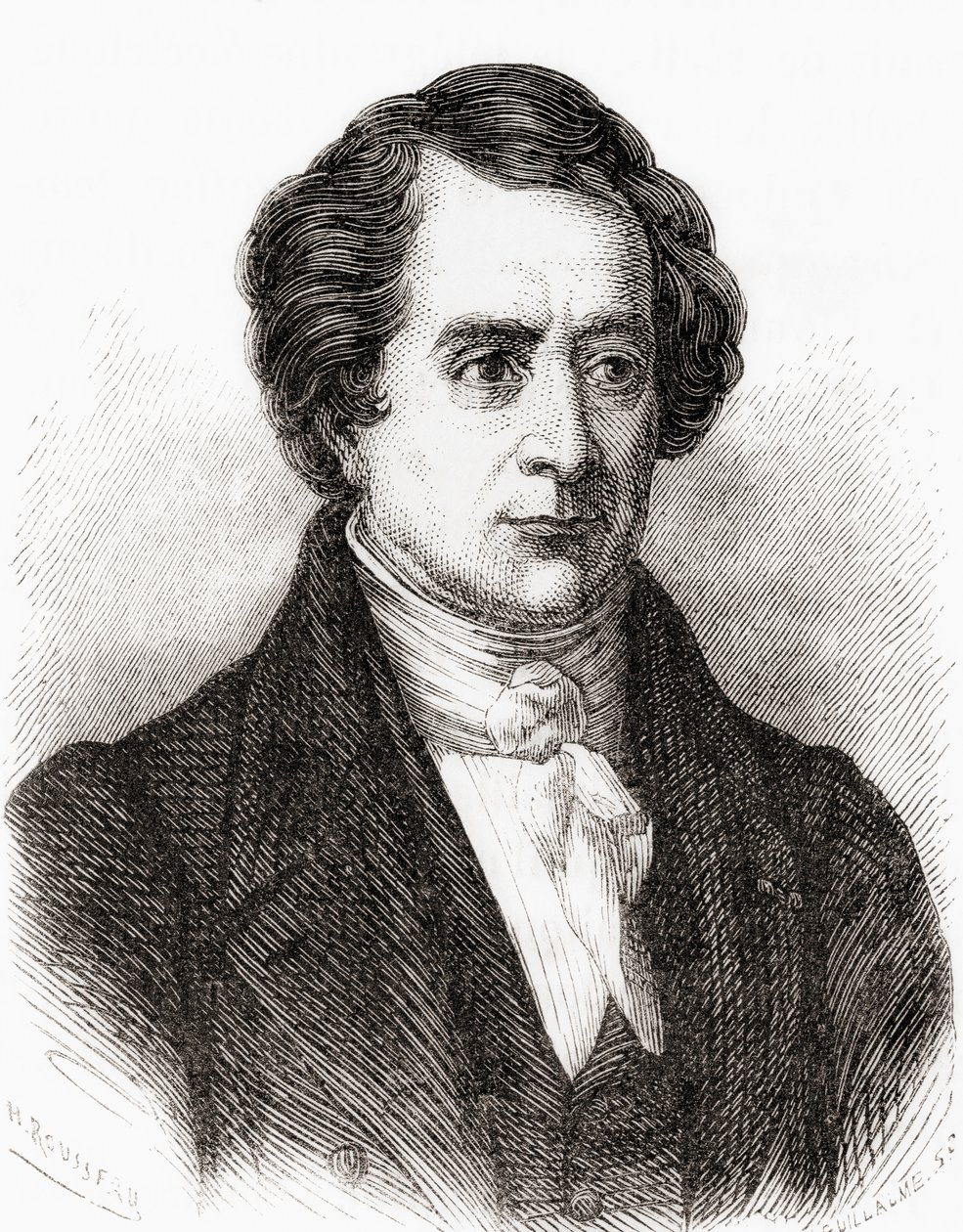 Franse wiskundige Dominique Francois Jean Arago, alias Francois Arago, uit Les Merveilles de la Science, uitgegeven 1870 door French School