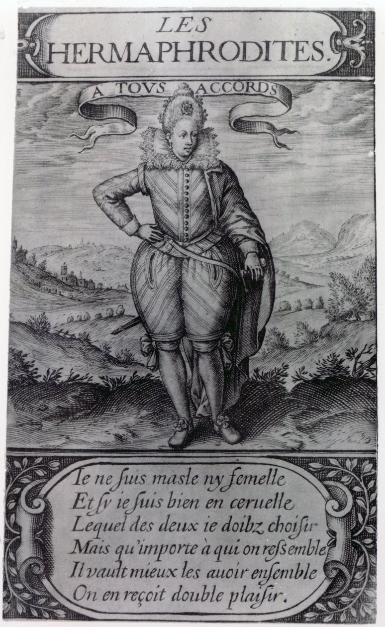 Frontispice van Les Hermaphrodites door Thomas Artus, 1605 door French School