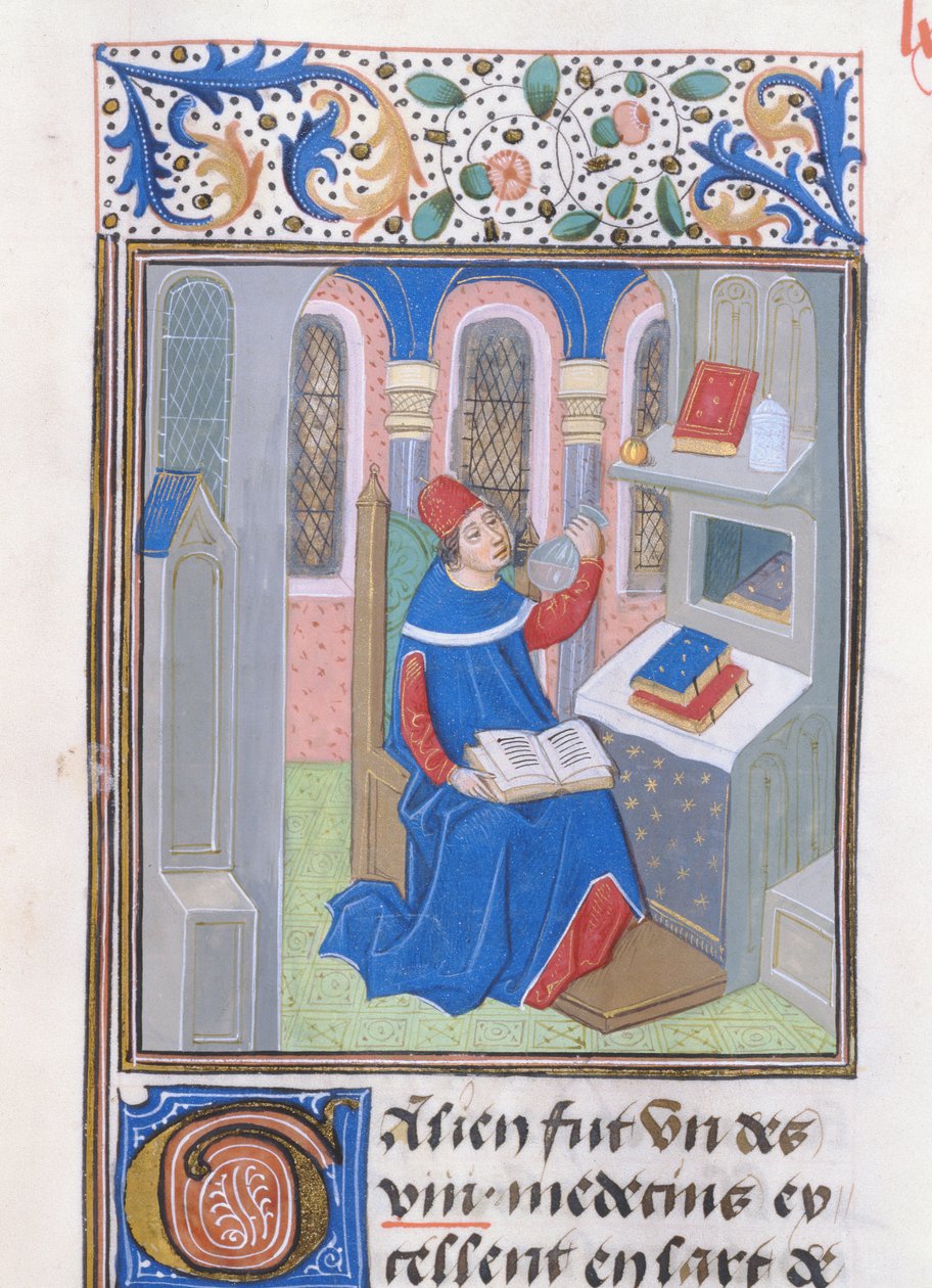 Galen, uit Histoire des Philosophes, eind 15e eeuw door French School