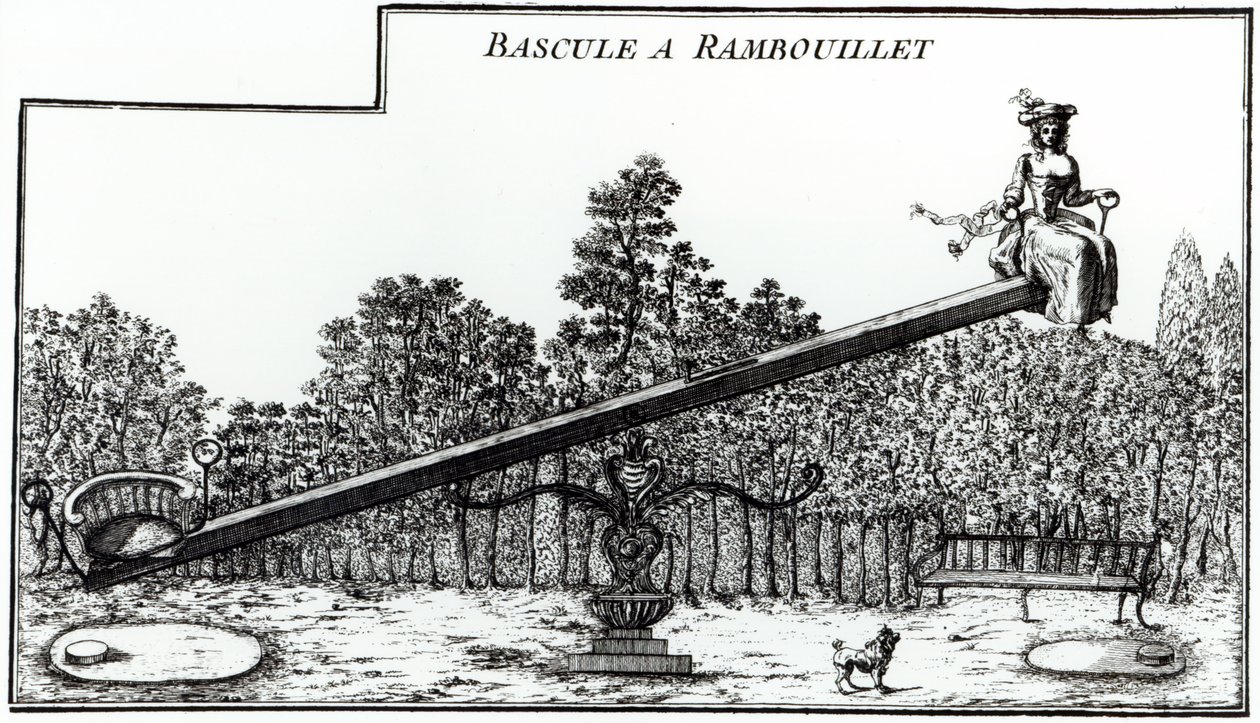 Tuinwip bij Rambouillet, uit Details des Nouveaux Jardins a la Mode door George Louis le Rouge, gepubliceerd 1775-78 door French School