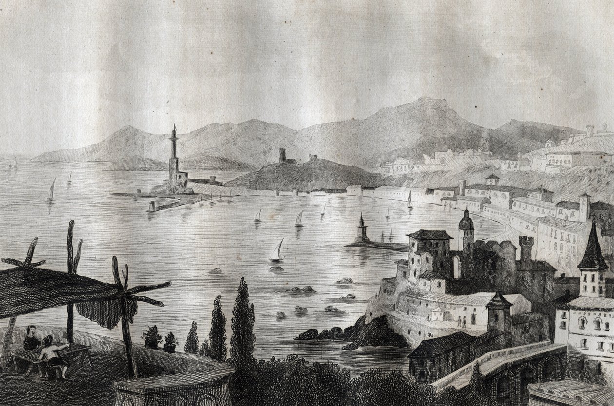 Genova - Genes - Genua - Gravure uit 