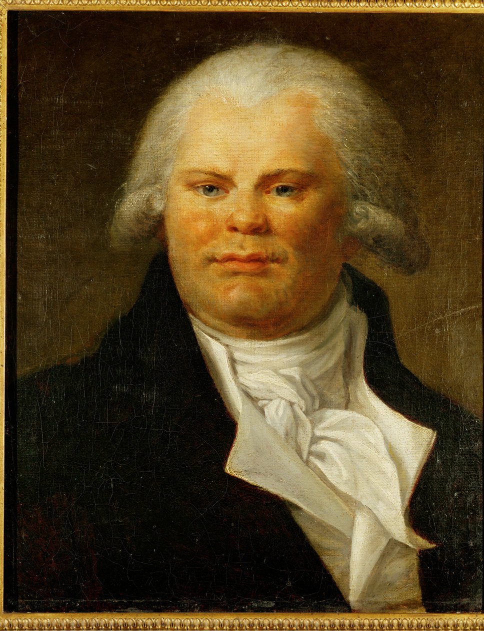 Georges Jacques Danton, dichter en revolutionair, geëxecuteerd ... door French School