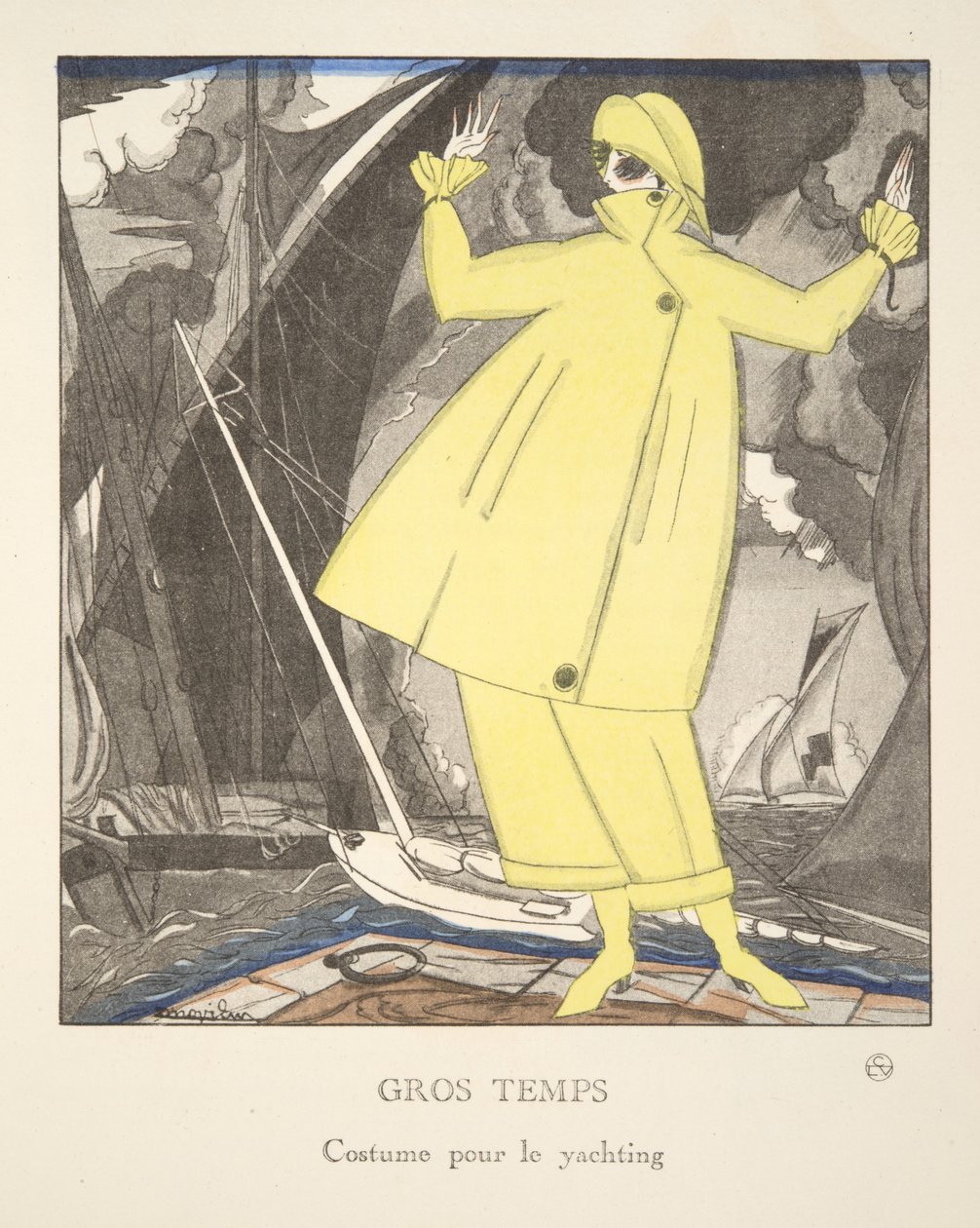 Gros Temps, uit een collectie modeplaten door French School