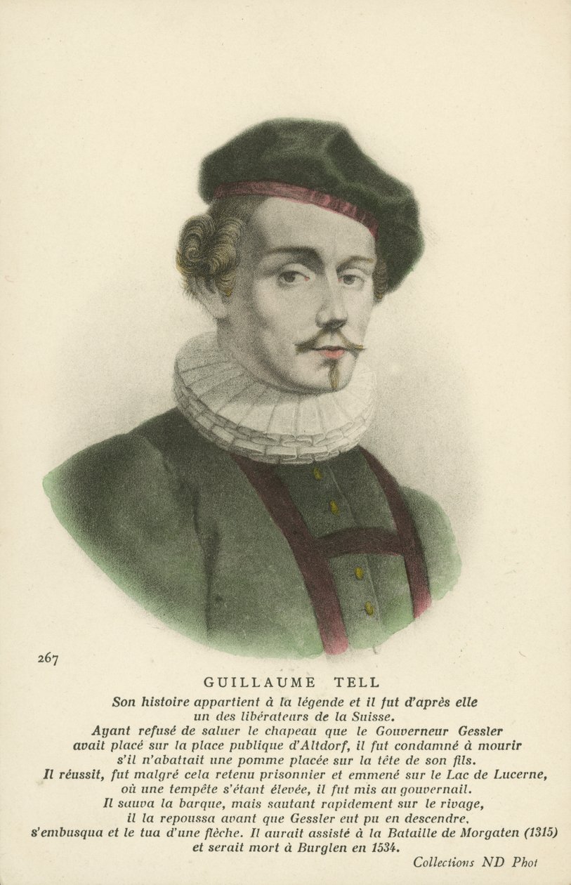 William Tell (kleurenlitho) door French School