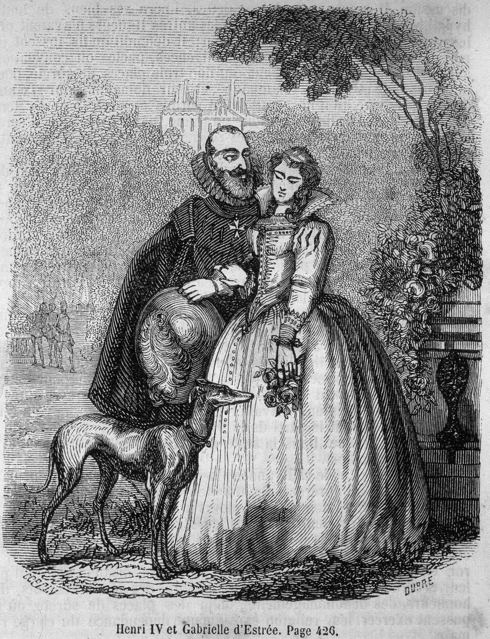 Henri IV en Gabrielle d