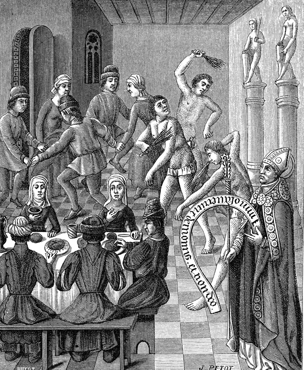 Ketterij van de Flagellanten door French School