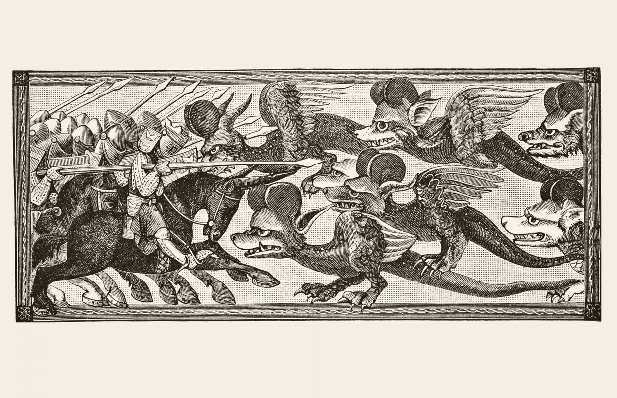 Hoe Alexander de draken bevocht met schapenshorens op hun voorhoofden, uit 