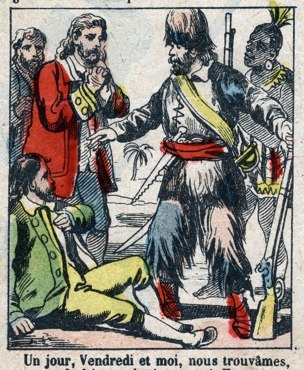 Illustratie voor het boek van Daniel Defoe 
