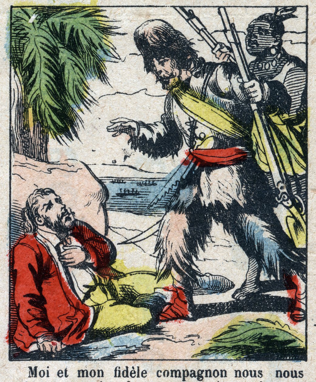 Illustratie voor het boek van Daniel Defoe 