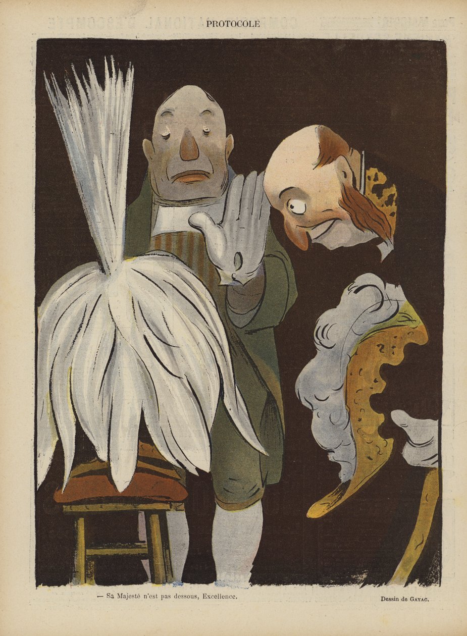 Illustratie voor Le Rire (kleurenlitho) door French School