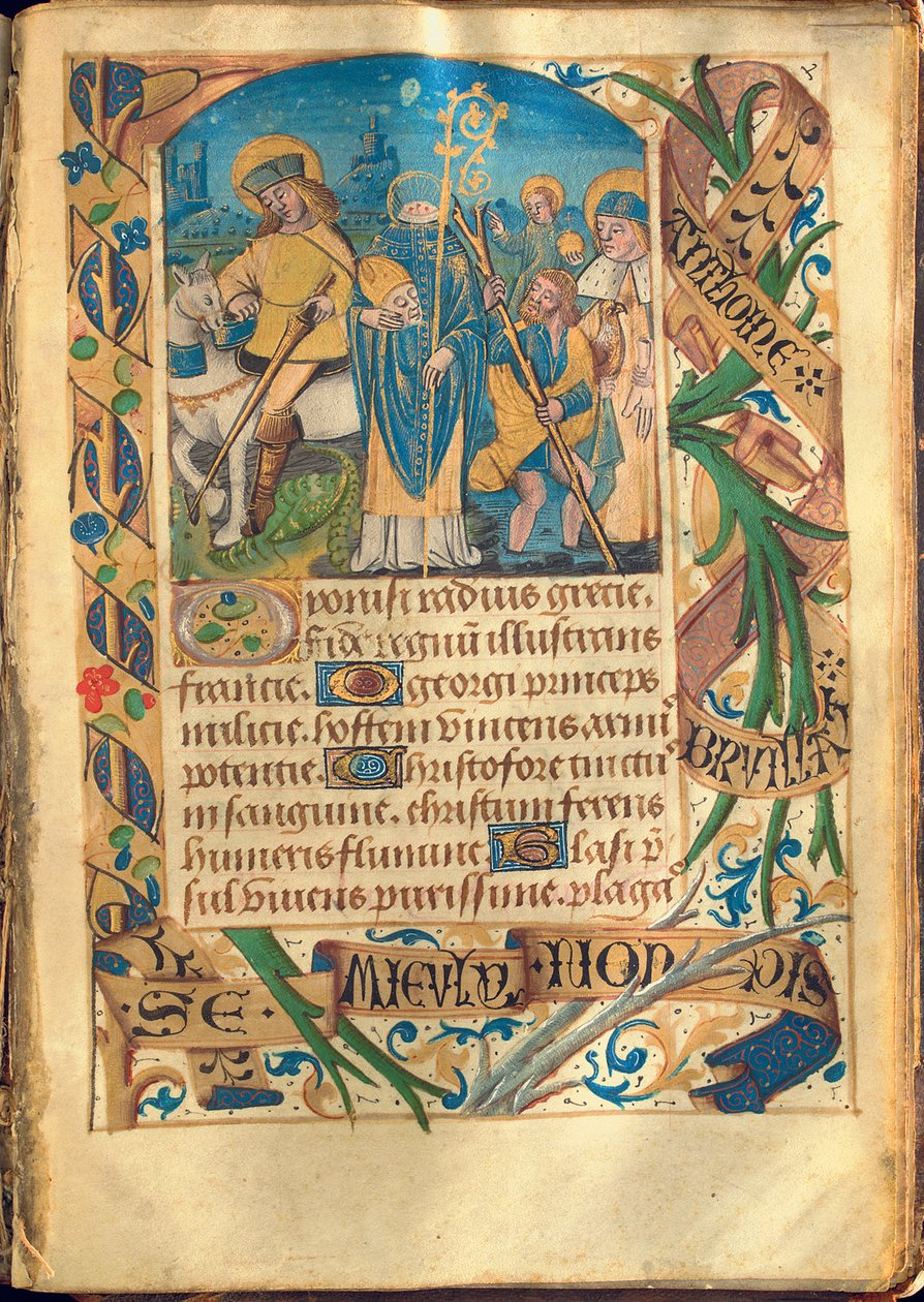 Illustratie uit "Getijdenboek, Gebruik van Rome", ca. 1480 door French School