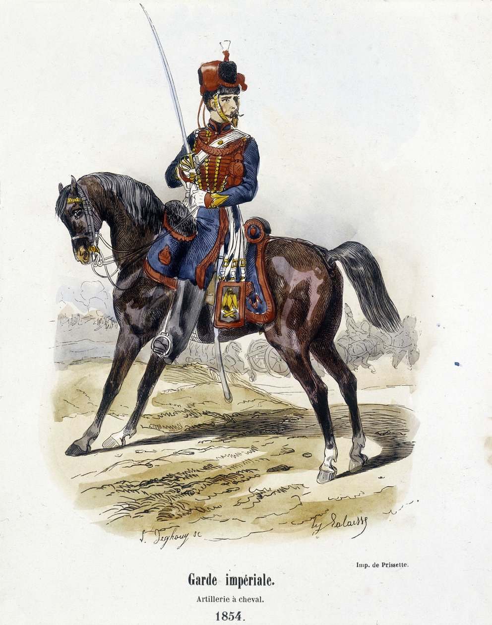 Keizerlijke Garde: Artillerie te paard in 1854 - in 