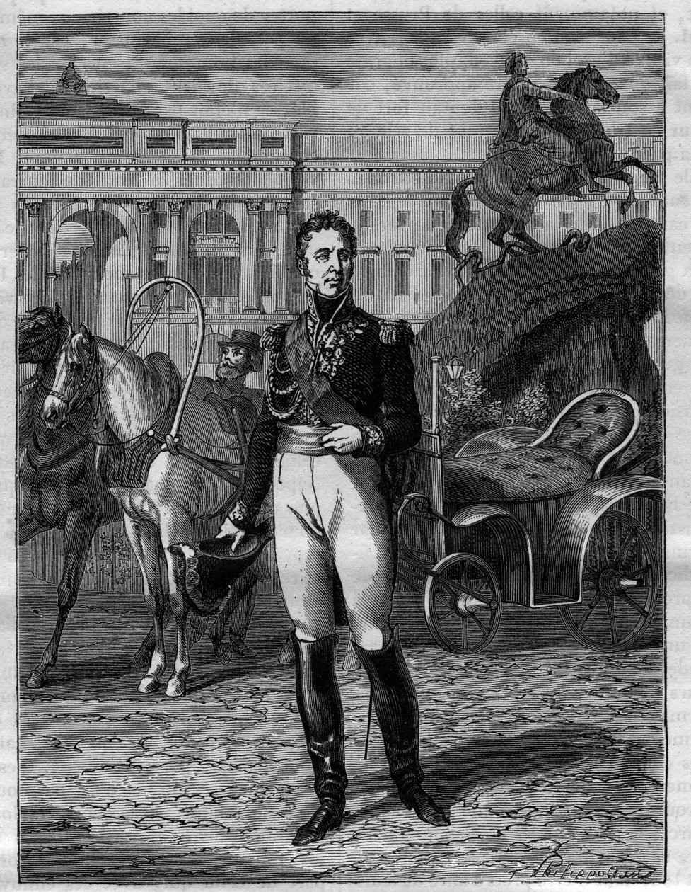 Jacques Law, Markies de Lauriston - Portret van Jacques Alexandre Bernard Law, Markies de Lauriston, maarschalk van Frankrijk (1768-1828) - in 