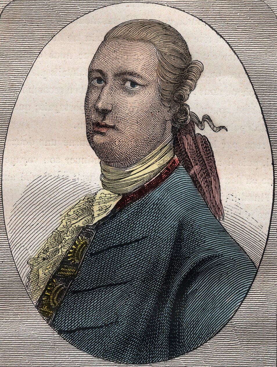 James Bruce, Schotse reiziger en reisschrijver (1730-1794) - James Bruce Schotse diplomaat, ontdekkingsreiziger en geograaf (1730-1794) - illustratie uit De Grote Zeevaarders van de 18e eeuw door French School