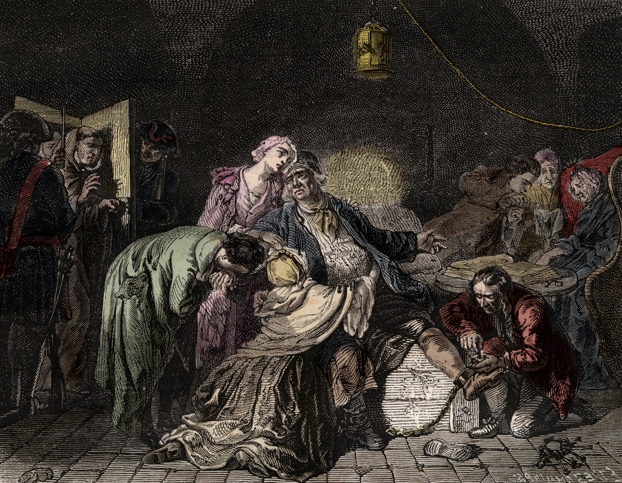 Jean Calas, calvinistische koopman beschuldigd van moord door French School
