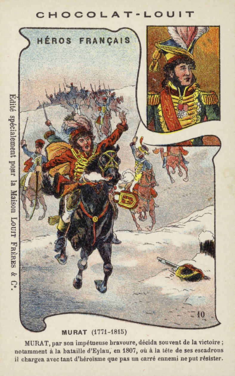 Joachim Murat, Franse generaal (chromolitho) door French School