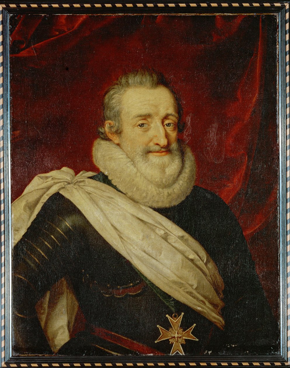 Koning Henri IV te paard ... (schilderij op doek) door French School
