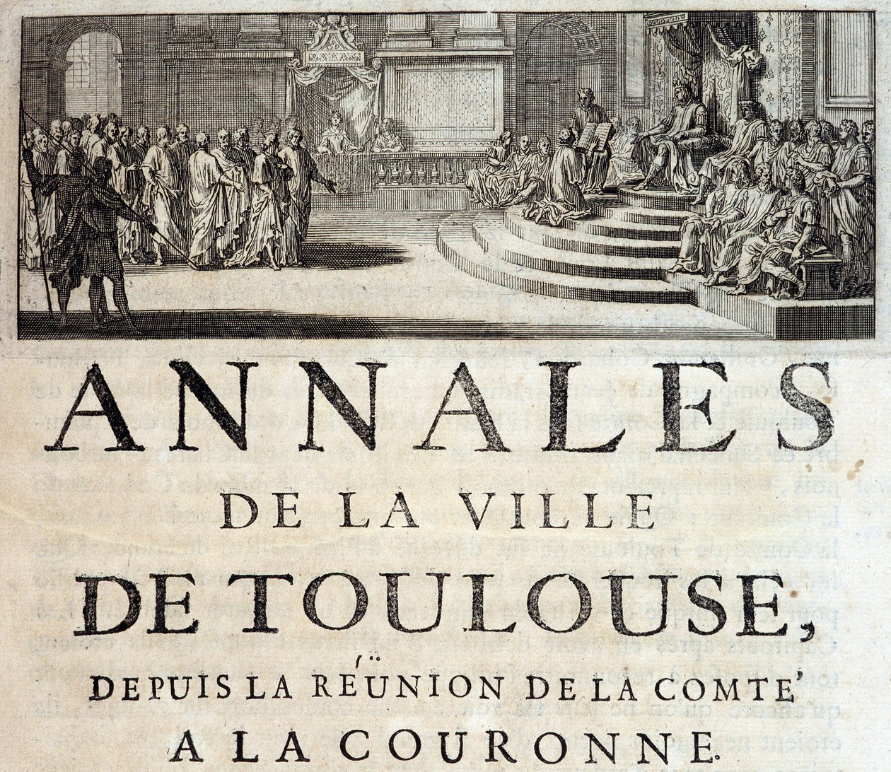 Koning Filips de Stoute in Toulouse in 1272 in 
