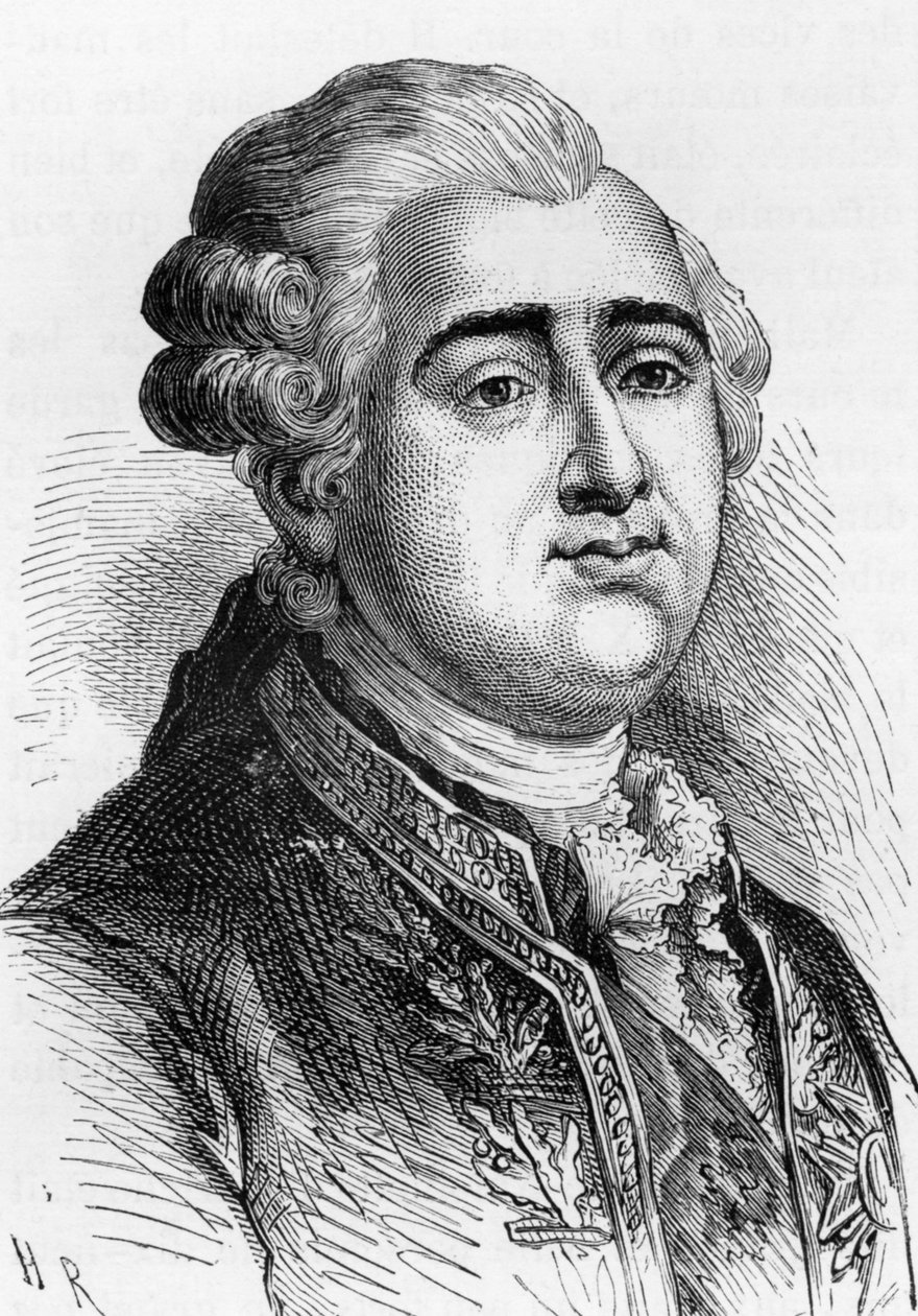 Koning van Frankrijk Lodewijk XVI (1754-1793) door French School