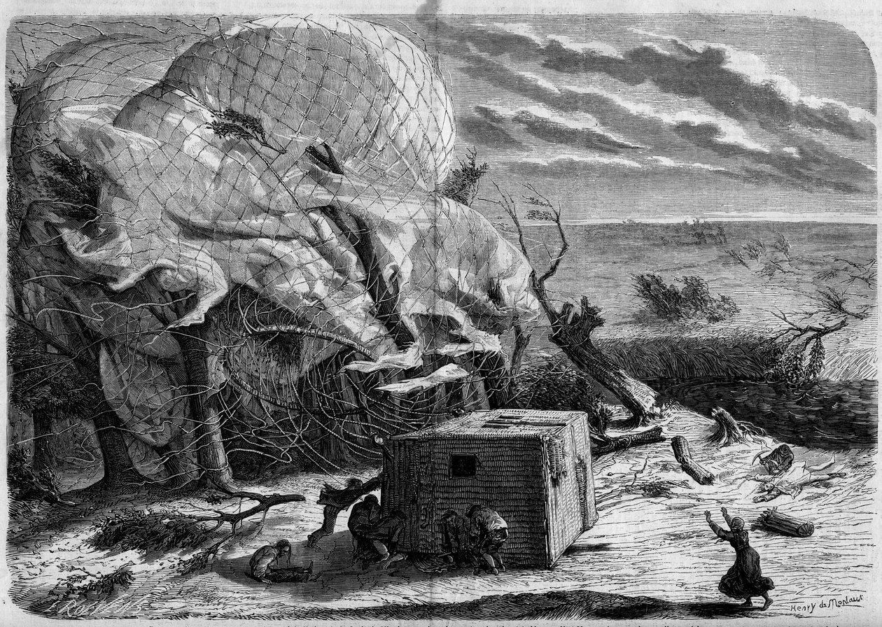 De val van de ballon 