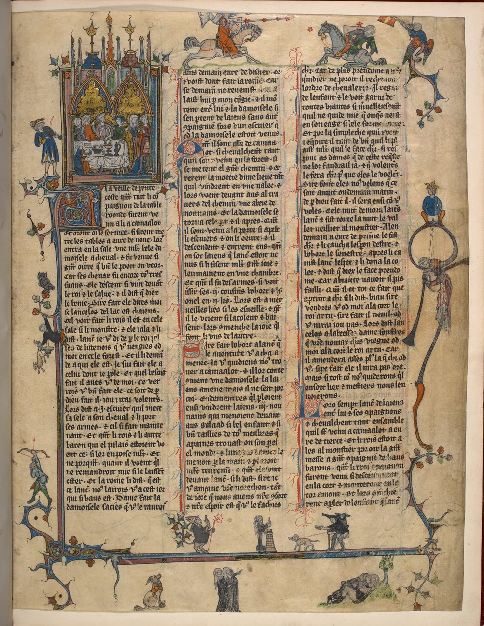 Lancelot-Grail (The Prose Vulgate Cycle), Add MS 10294/1 f.1dr door French School