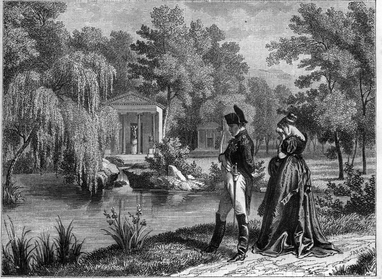 Laatste verblijf van Napoleon in het Malmaison-paleis - laatste bezoek van Napoleon en koningin Hortense aan La Malmaison, juni 1815 - in 