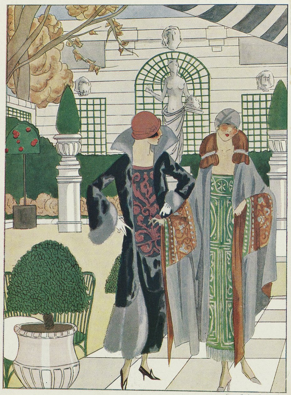 De Wintertuin bij het Ritz, van Art-Gout-Beaute, pub.1920 (kleurenlitho) door French School