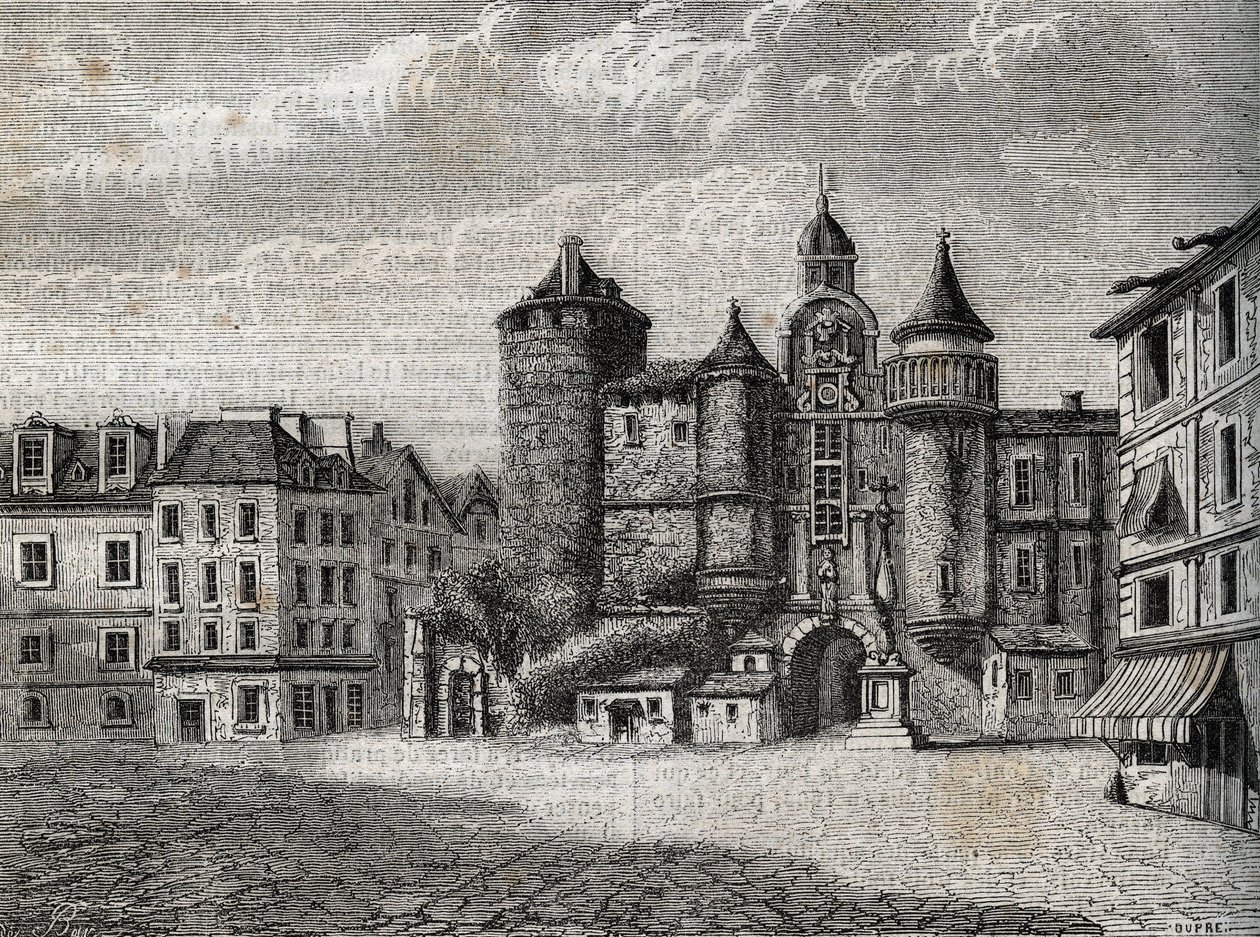 Le Vieux Paris - le Grand Chatelet - Gravure in 