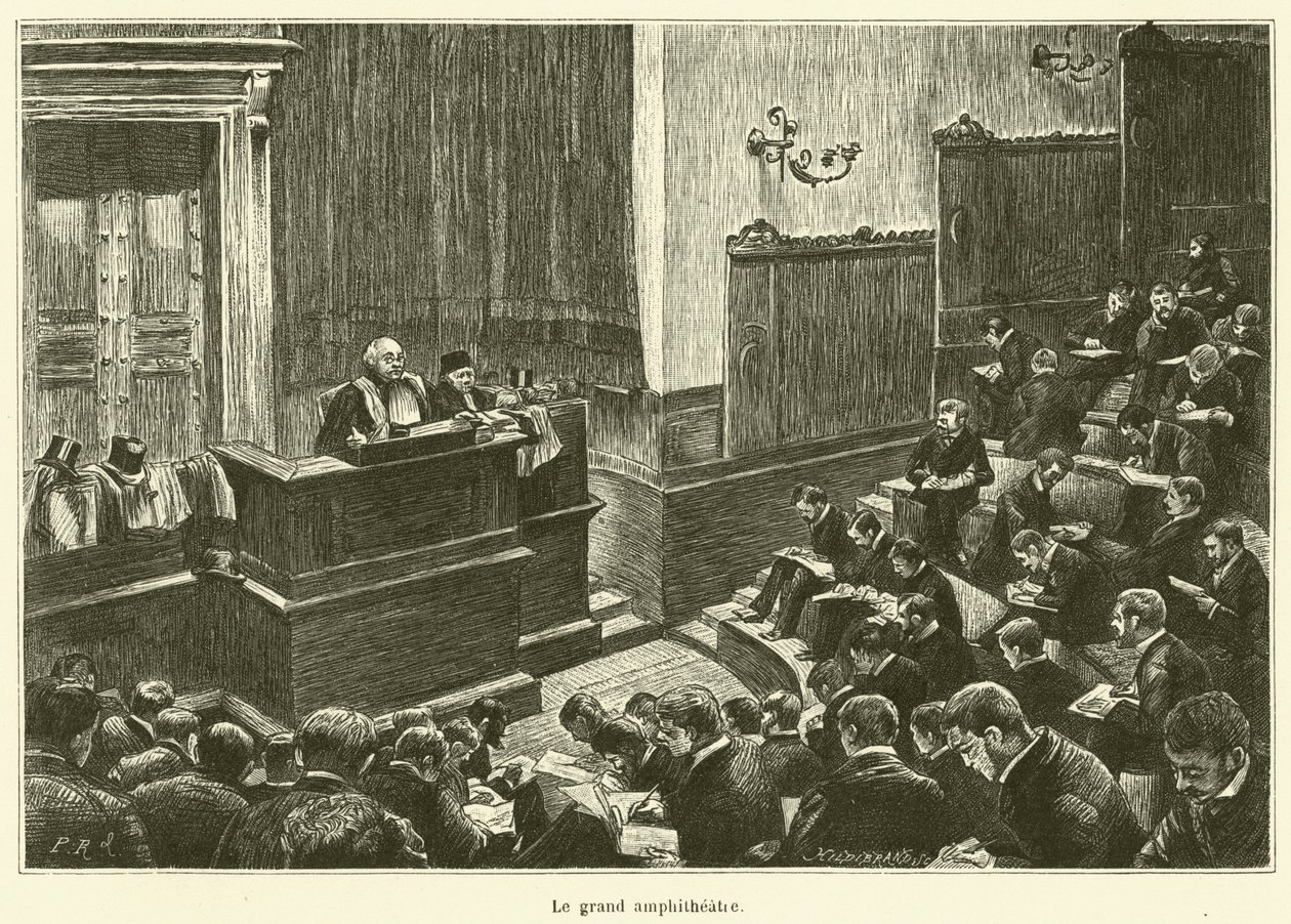 Groot amfitheater (gravure) door French School