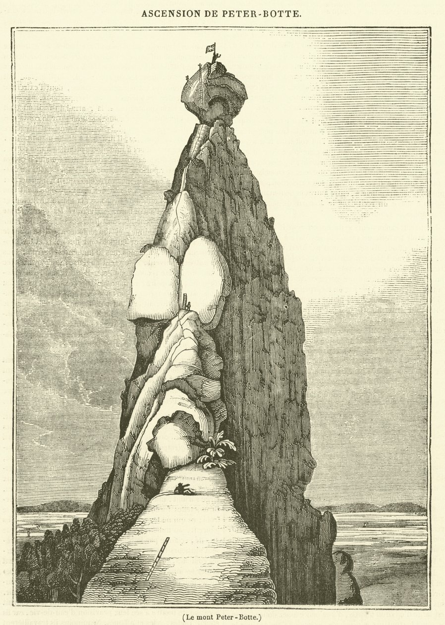 De Peter-Botte berg (gravure) door French School